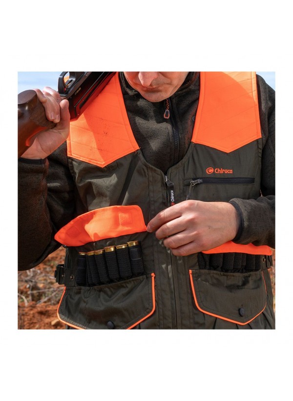 Gilet De Chasse Chiruca Osiris 08 – Imperméable, Respirant – Poches Filet Et étanches – Poids 530 G